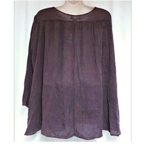 Indigo Thread Co. Tops - Plus-Size Rayon Gauze Boho Hippie Top Size 3X Indigo Thread Co. Tops - Plus-Size Rayon Gauze Boho Hippie Top Size 3X